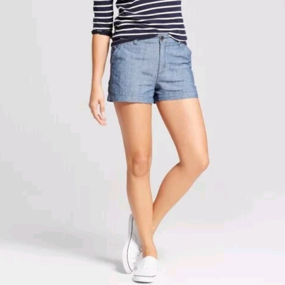 A New Day Blue Chino Shorts Sz 12